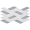 Andova Tiles Flight 2 x 425 Glass Herringbone  Chevron Mosaic Wall Tile SAM-ANDFLI385 - alternate 6